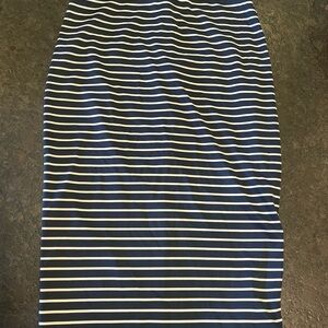 HEIDI MERRICK Striped Pencil Skirt